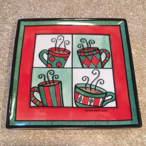 Other - HOLIDAY COCOA PLATE